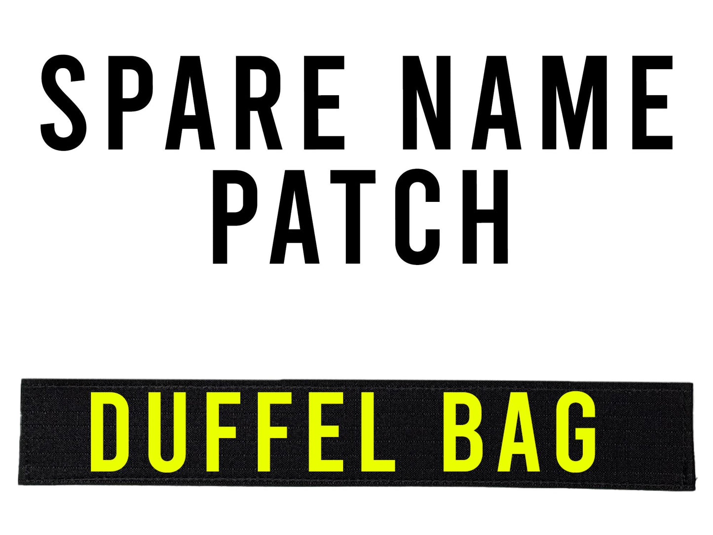 Replacement Name Patch for our Backpack, Toiletry Bag, and Duffel Bag