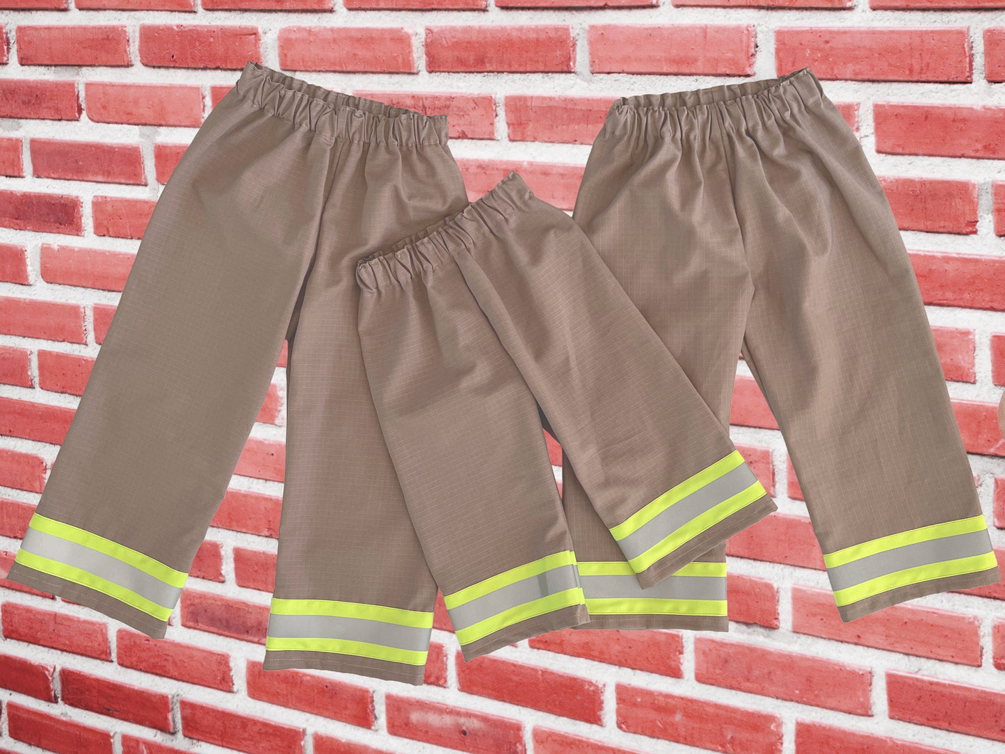 Firefighter Birthday Kids Navy Tee-Shirt and Turnout Pants Outfit - Maltese Cross with age and Name on Front - Fire Department on Back