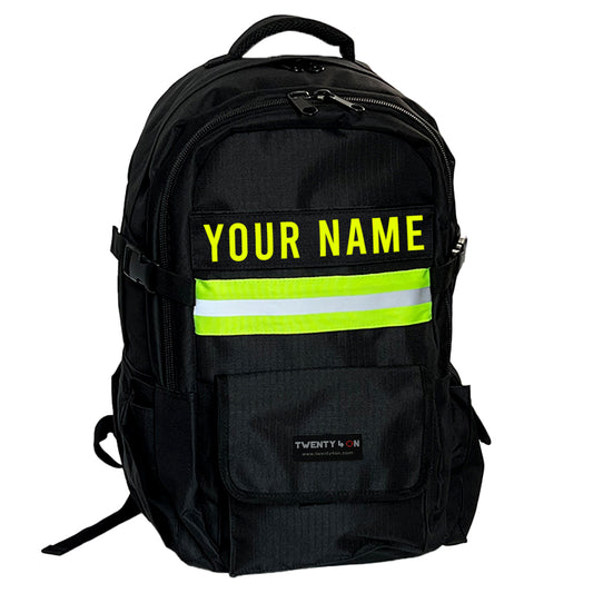 Personalized Firefighter Backpack - Black