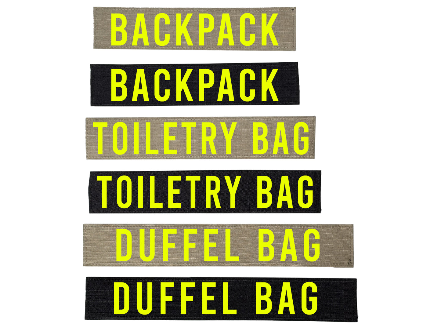 Replacement Name Patch for our Backpack, Toiletry Bag, and Duffel Bag