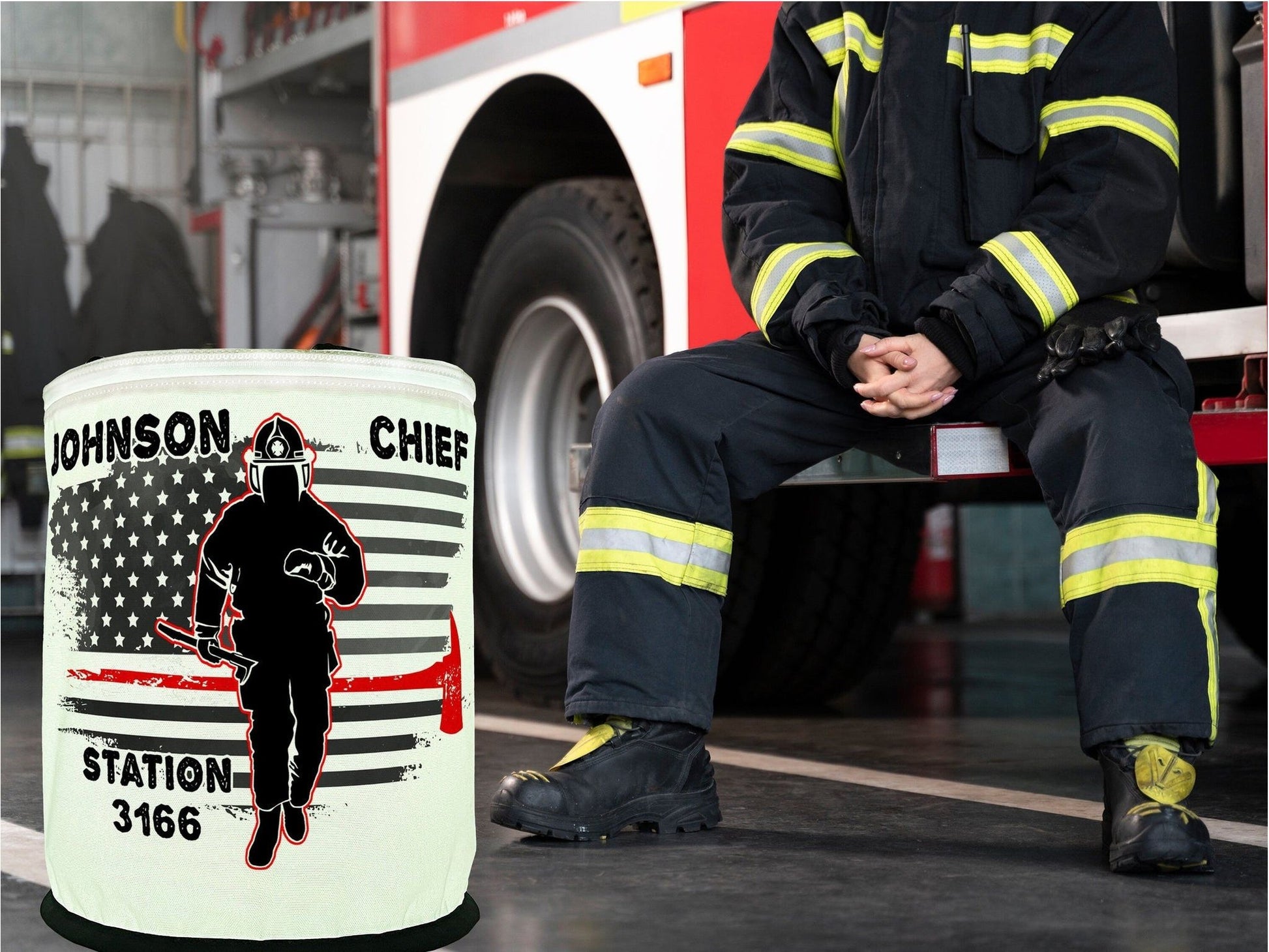 Thin Red Line Firefighter LED Lantern