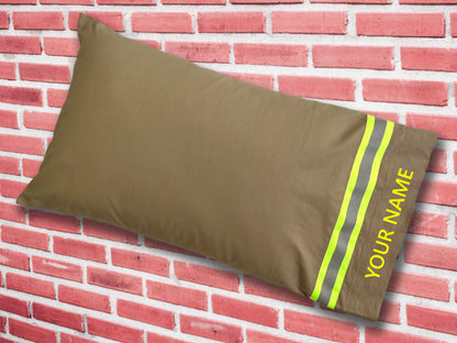 Firefighter Custom Station Pillowcase With Reflective Tape