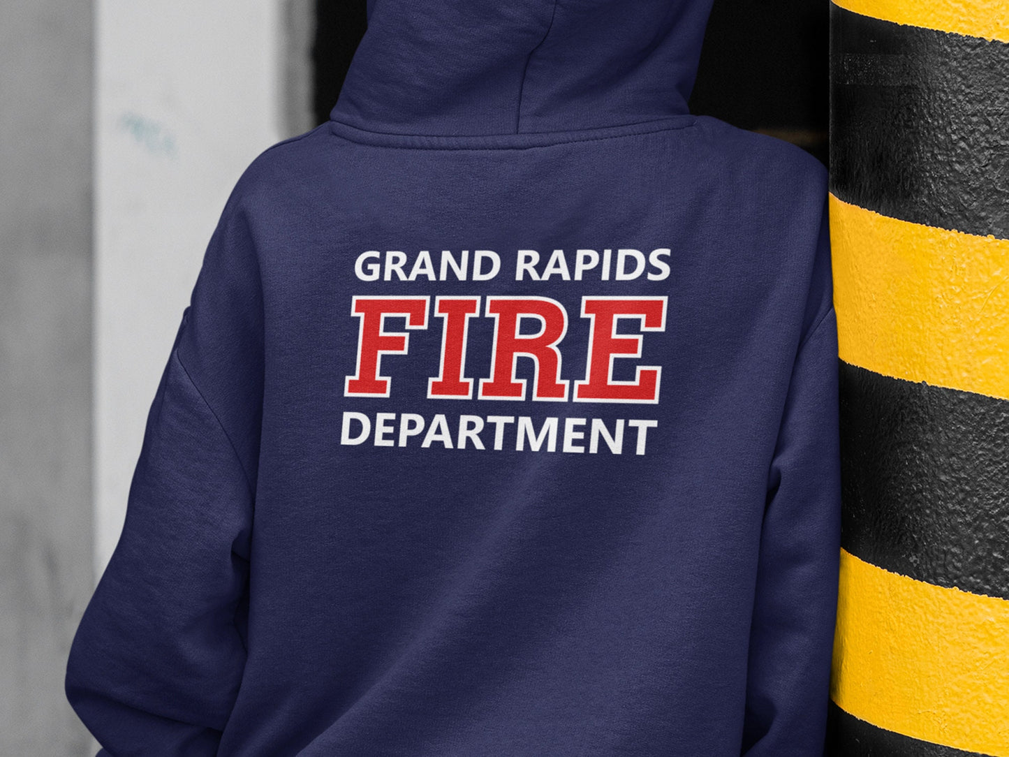 Birthday Firefighter Youth Hoodie with Maltese Cross, Age, and Name - Optional Fire Department on Back