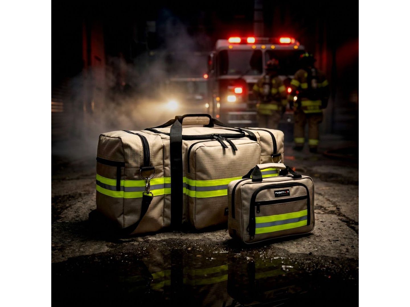Firefighter Duffle and Toiletry Bag Bundle