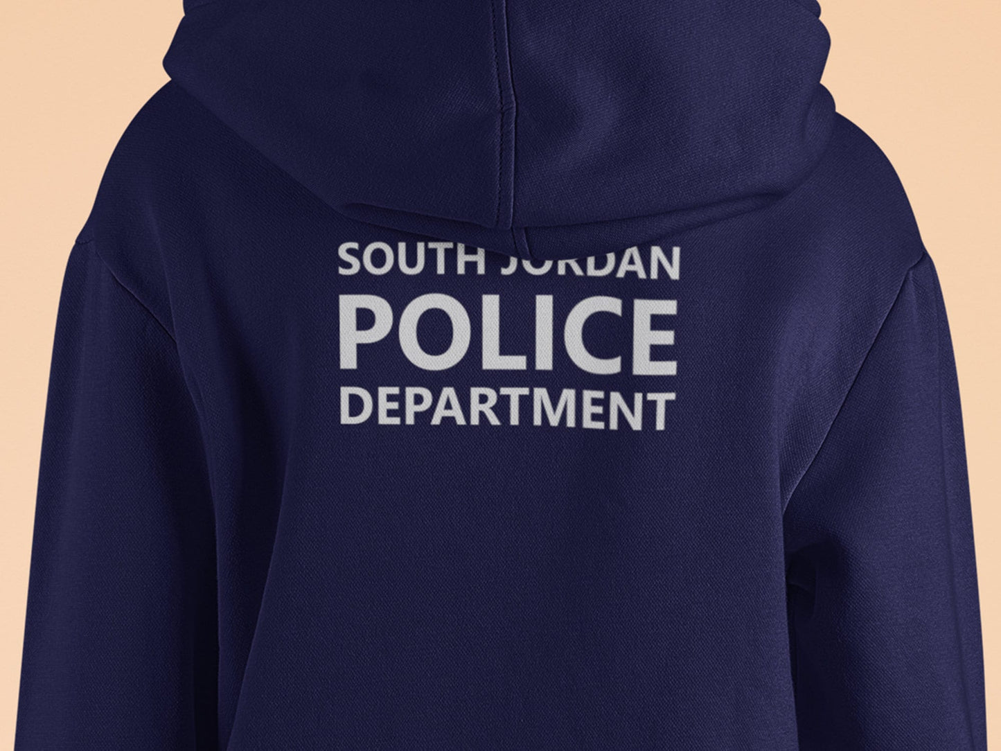 Police Birthday Youth Sized Hoodie in Navy with Badge, Age and Personalized Name - Optional Police Department on Back